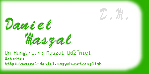 daniel maszal business card